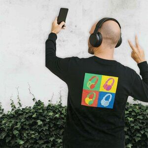ICE ICEBERG Headphones Graphic Sweatshirt Multicolor Limited Edition Pullover 2X